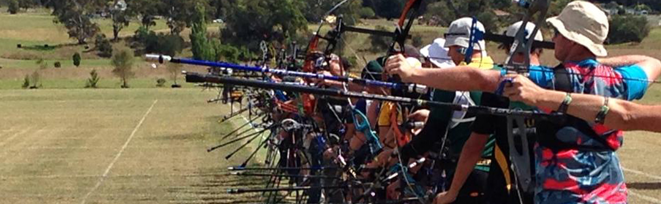 picture of archers on a shooting line